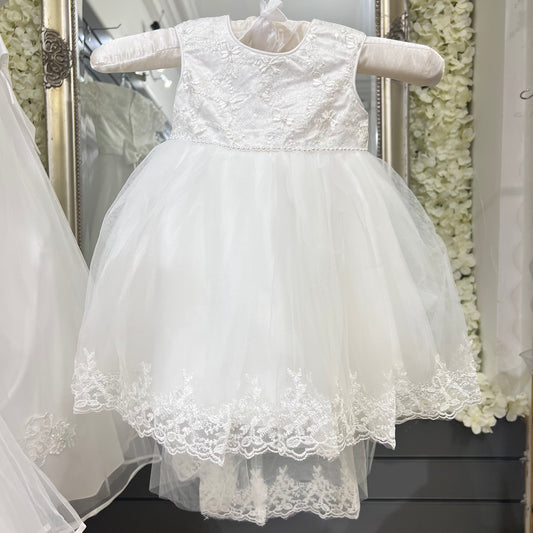 Girls “Khloe” Ivory Occasion Dress