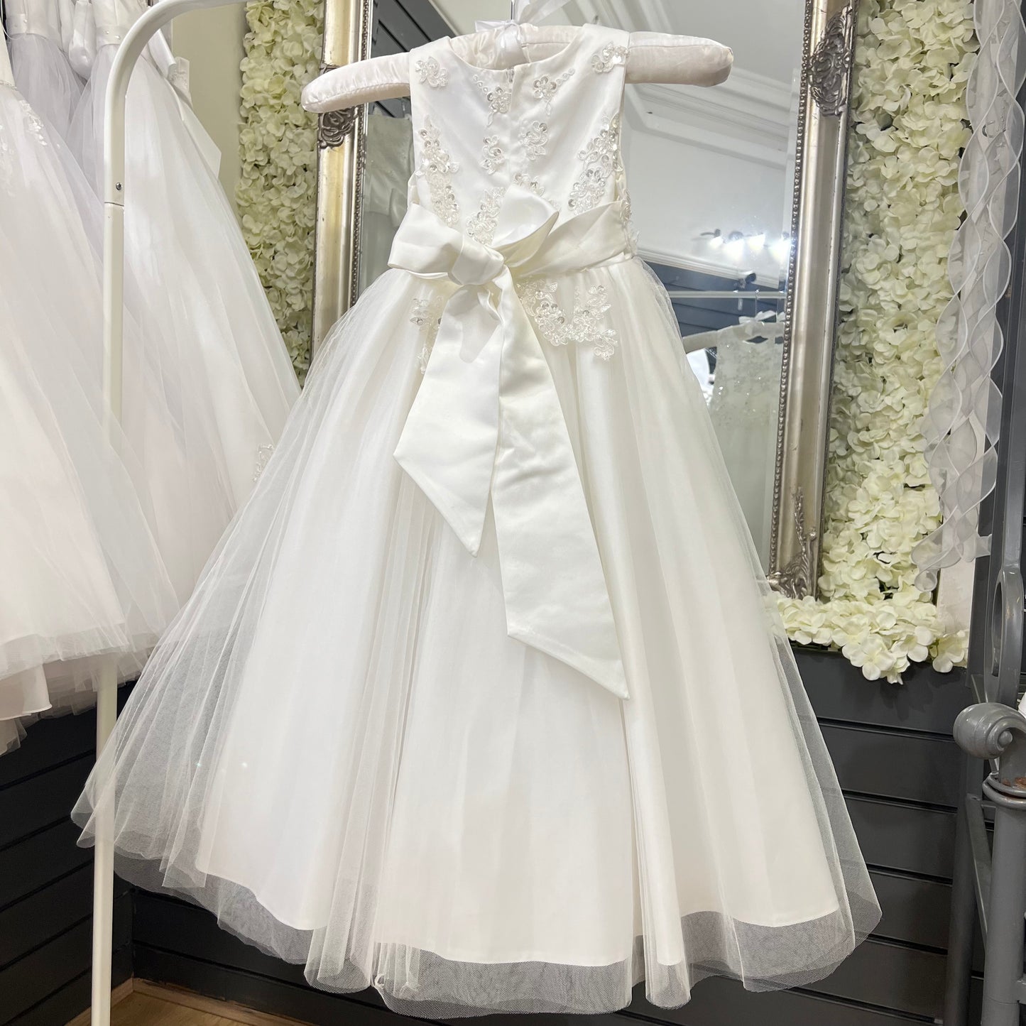 Girls “Lynn” Ivory Occasion Dress