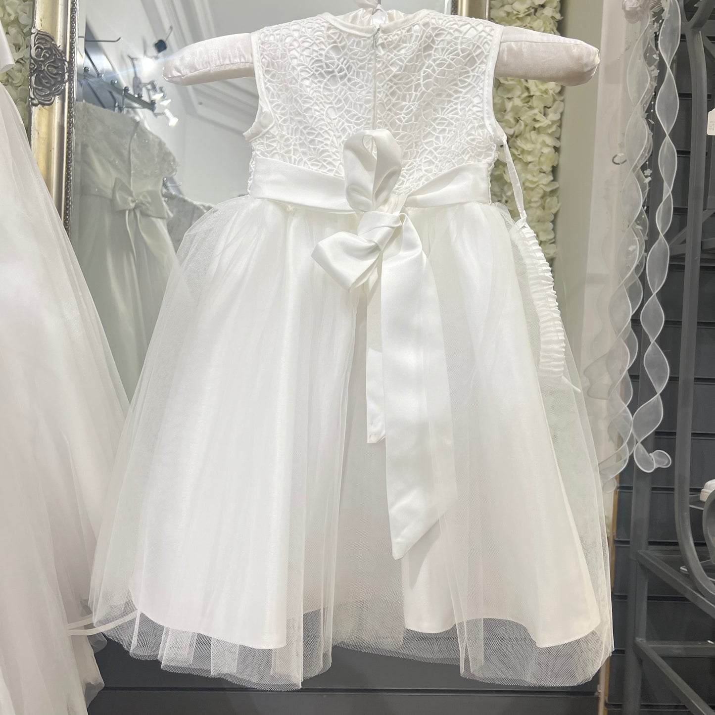 Girls “Rose” Ivory Occasion Dress