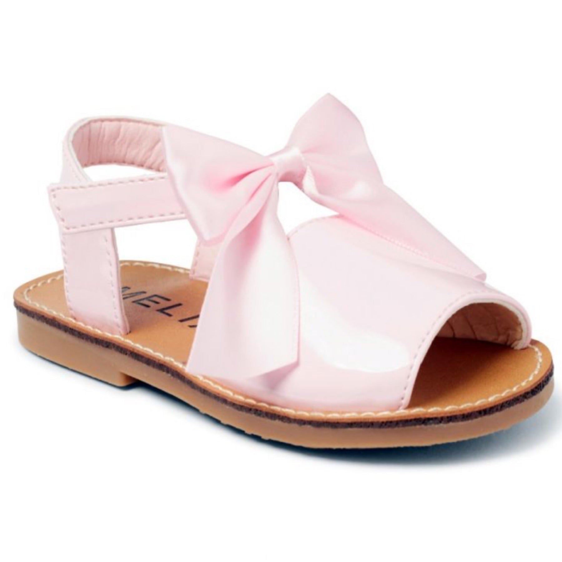 Pink bow sandals online