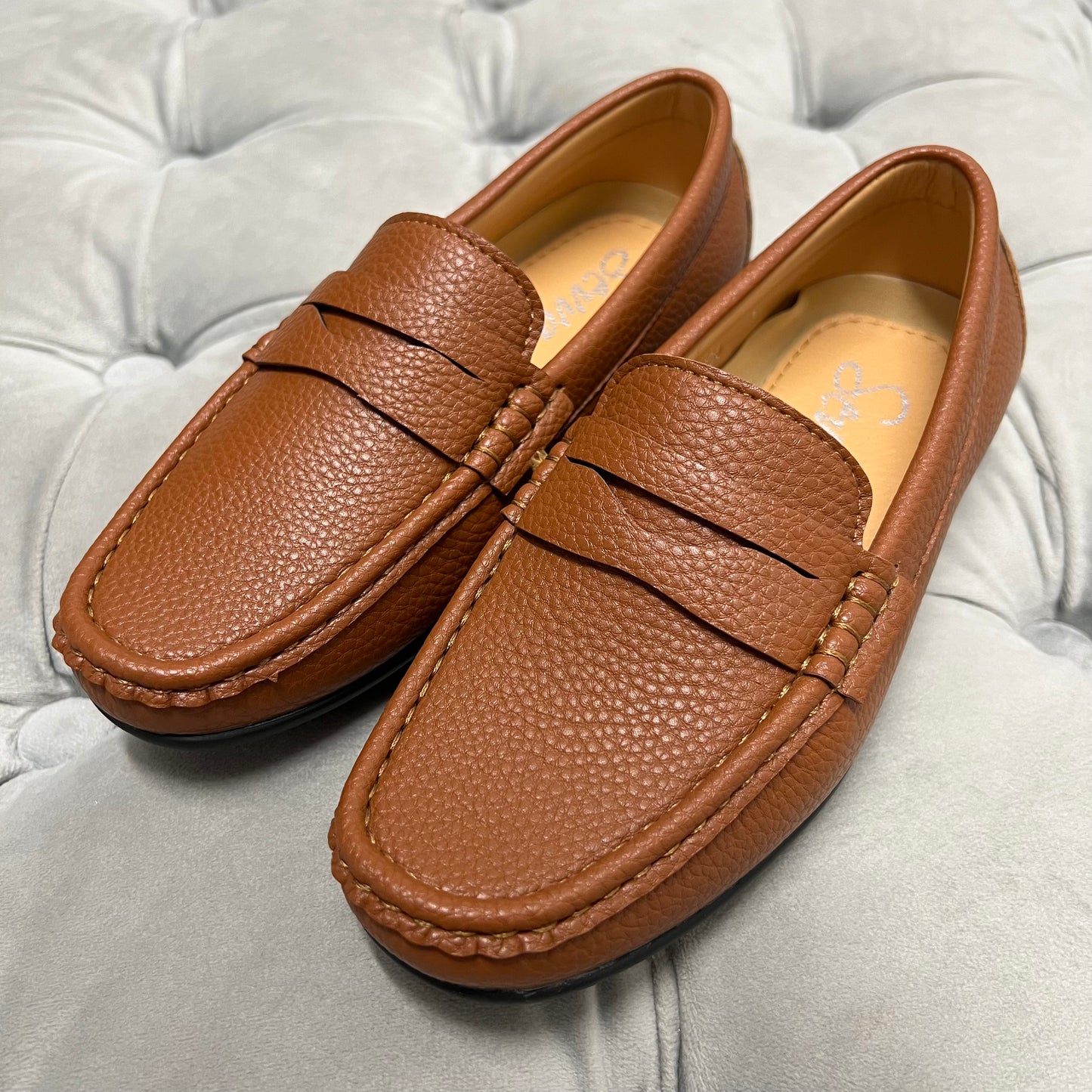 Boys “Hugo” Tan Loafer Shoe