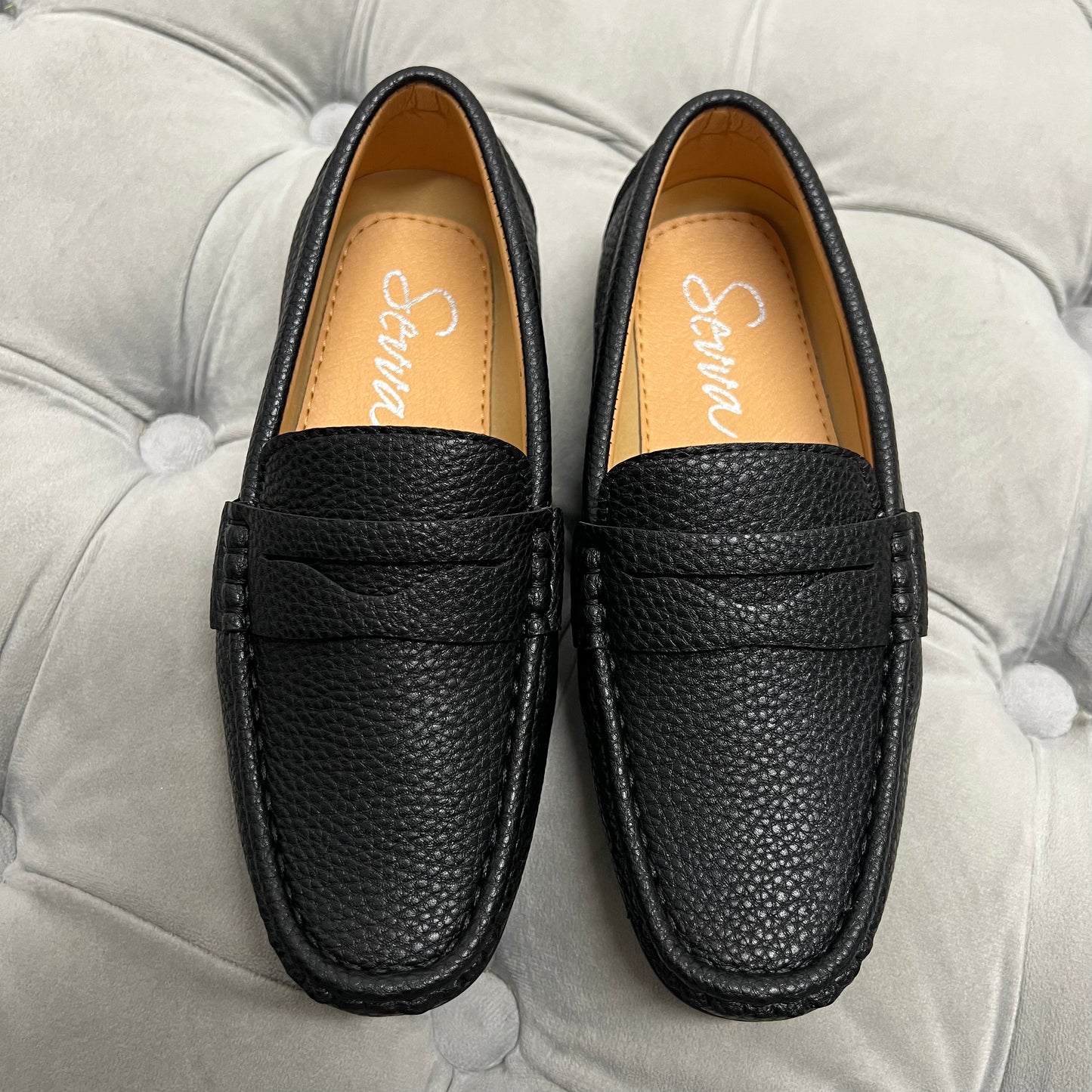 Boys “Hugo” Black Loafer Shoe