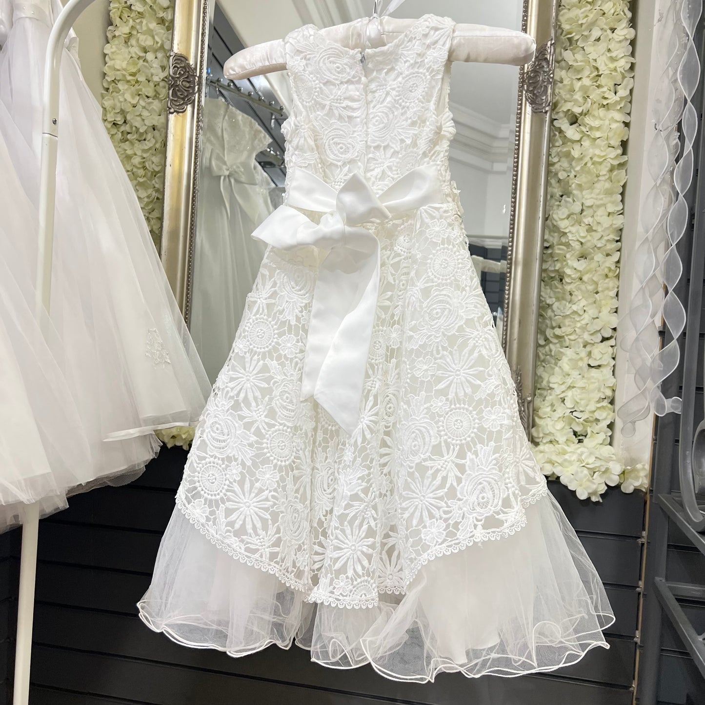 Girls “Ruby” Ivory Occasion Dress