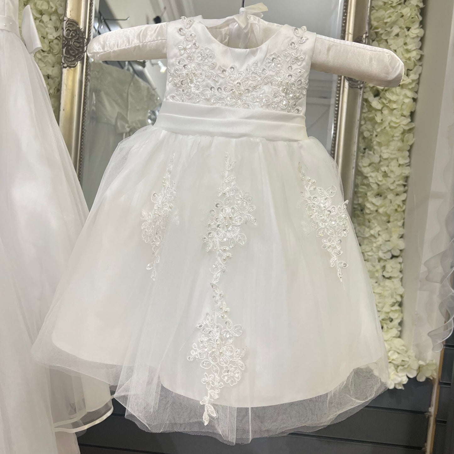 Girls “Layla” Ivory Occasion Dress