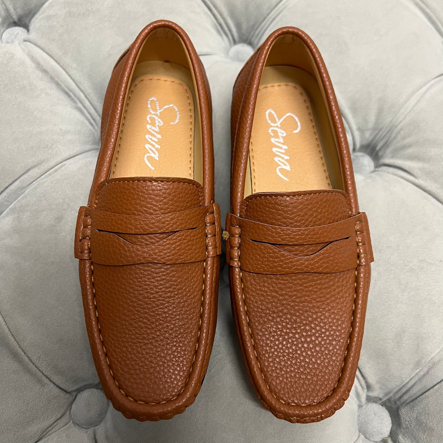 Boys “Hugo” Tan Loafer Shoe