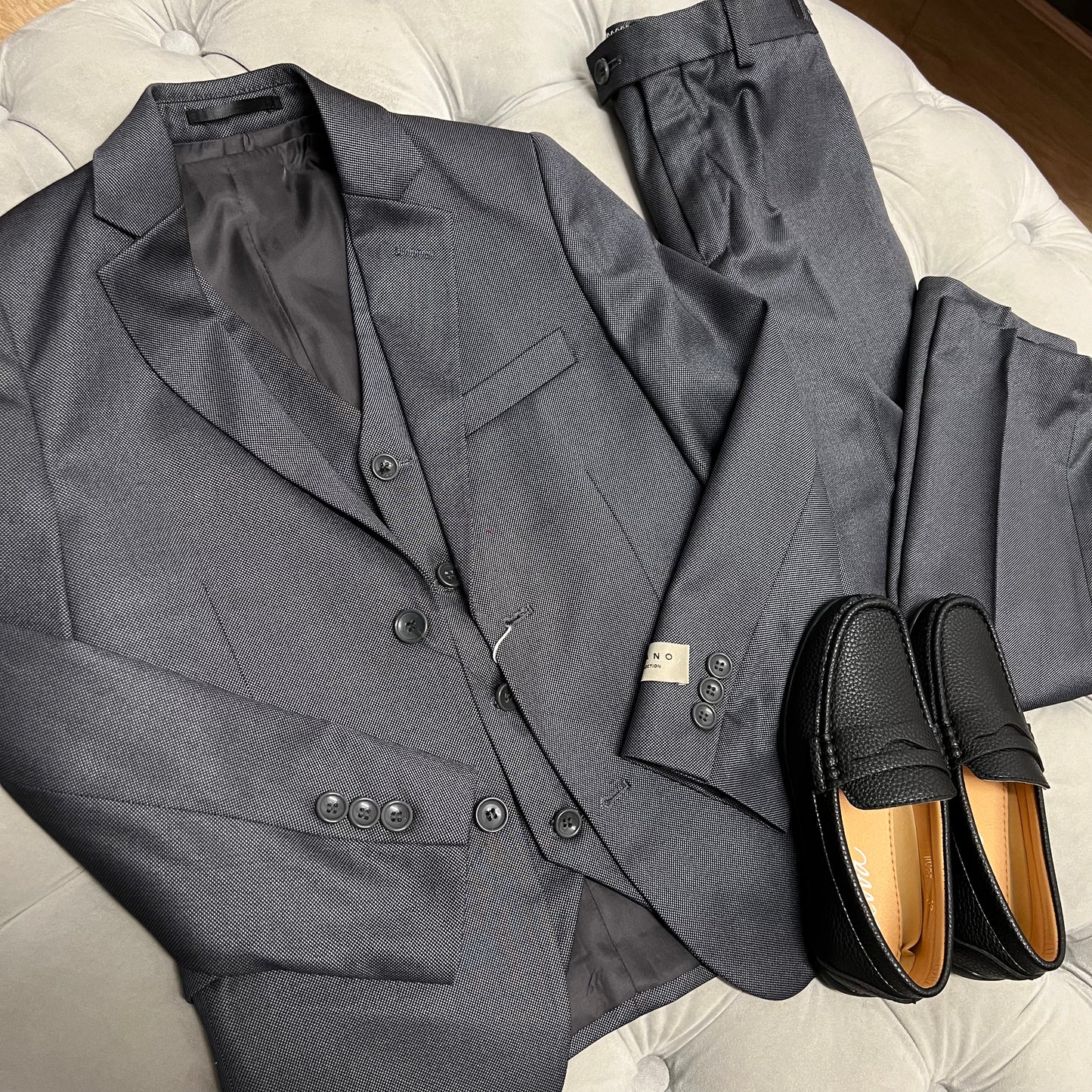 Boys Grey 3 Piece Suit